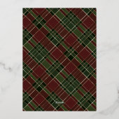 新し結婚したい写メリー真金ゴールド 箔シーズンカード (裏面)