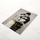 新し結婚したい写メリー真金ゴールド 箔シーズンカード (回転した状態)