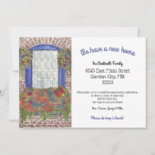 新し絵を描いホームアドレスのウィンドウ 案内状 (正面)