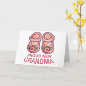 新し誇りを持ったい祖母 カード (黄色い花)