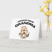 新し誇りを持ったい祖母 カード (黄色い花)