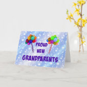 新し誇りを持ったい祖父母 カード (黄色い花)