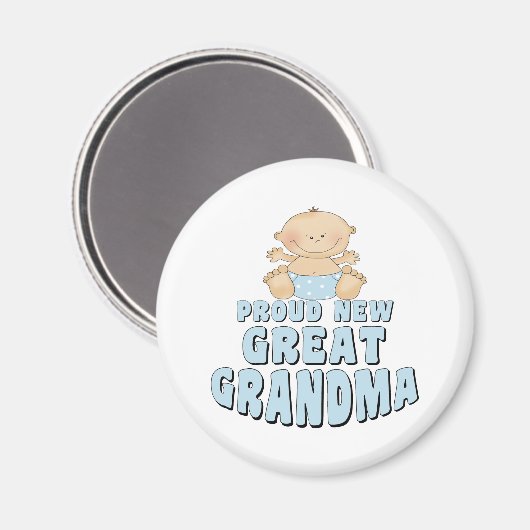 新し誇りを持ったい素晴らしおばあちゃんTシャツ マグネット (正面/裏面)