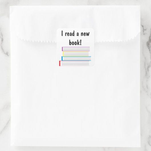 「新し読い本だ!」 シール (バッグ)