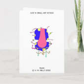 新し買いキャンドル – アートカード サンキューカード (裏面)