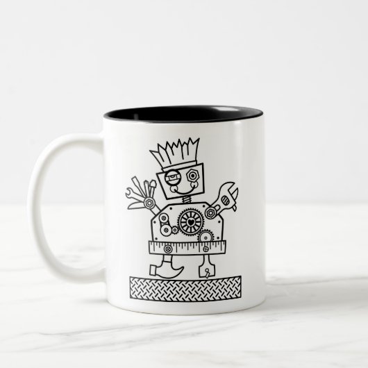 新し買いツールのマグカップ ツートーンマグカップ (左)