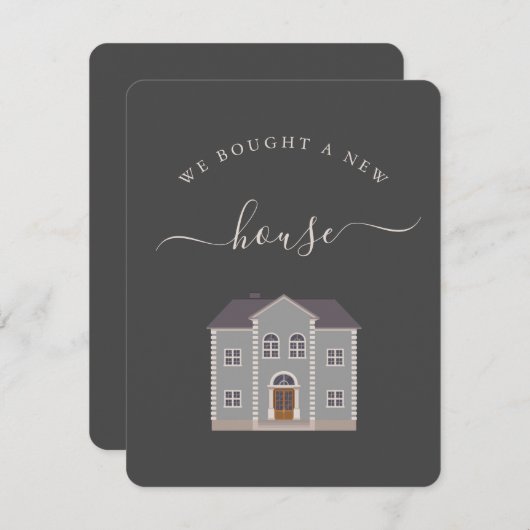 新し買い家の発表パーソナライズされただ (正面/裏面)