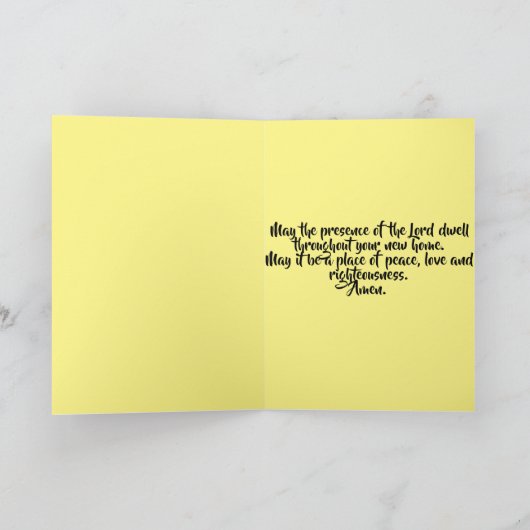 新し賛美い家を探している カード (内部)