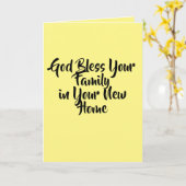 新し賛美い家を探している カード (黄色い花)