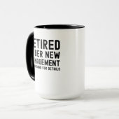 新し退職したい経営の下,夫の詳細 マグカップ (正面左)