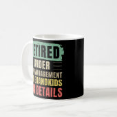 新し退職したい経営者が~の孫を見る コーヒーマグカップ (正面左)