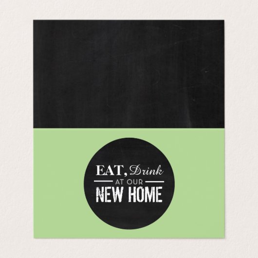 新し食べいホームを飲む、住所カードの変更 名刺 (外部フラット)