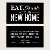 新し食べい家で飲む,住所カードの変更 (正面&裏面)