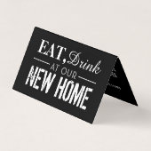 新し食べい家で飲む，住所カードの変更 名刺 (正面)