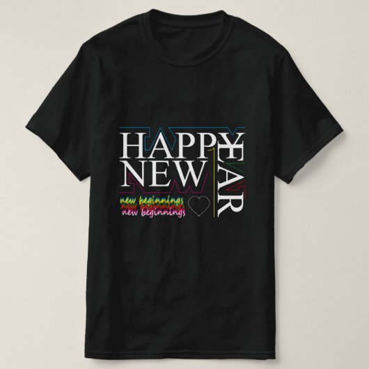 新たなスタートを切る Tシャツ (デザイン正面)