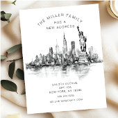 新たなスタートNYCスカイラインの動きのお知らせ 案内ポストカード