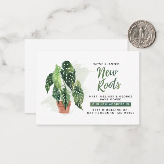 新たなルーツの動きについての発表を行った ノートカード (正面/裏面インサイチュ)