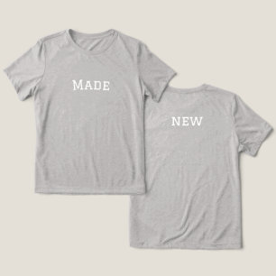 『新たな人生』クリスチャン洗礼の日 教会 ギフト トライブレンドTシャツ