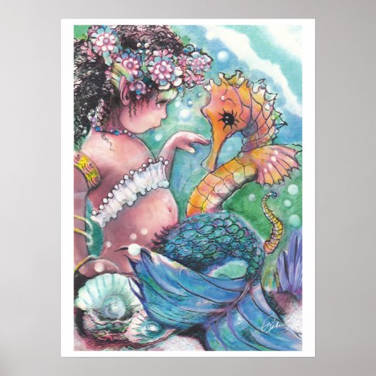 「新たな発見」マーメイドポスター ポスター (正面)