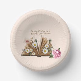 新たな章が始まる　ページをめくる　花弁 ペーパーボウル