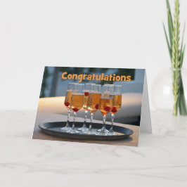新たにシャンパンを祝結婚う カード