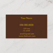 新たに収穫されたトウモロコシ 名刺 (裏面)