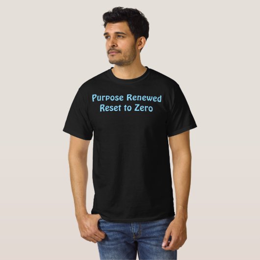 新たに始めよう、ゼロからリセットTシャツ Tシャツ (正面フル)