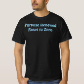 新たに始めよう、ゼロからリセットTシャツ Tシャツ (正面)