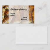 新たに焼いたなパンのパンおよびパンの塊 名刺 (正面/裏面)