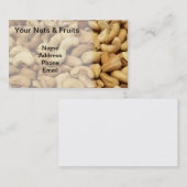 新たに焼かれたカシューナッツ 名刺 (正面/裏面)