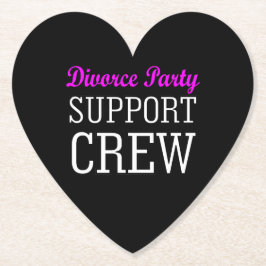新たに独身のサポートクルーの離婚パーティー ペーパーコースター