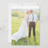 新たに結婚したクリスマス・フォトカード シーズンカード (裏面)