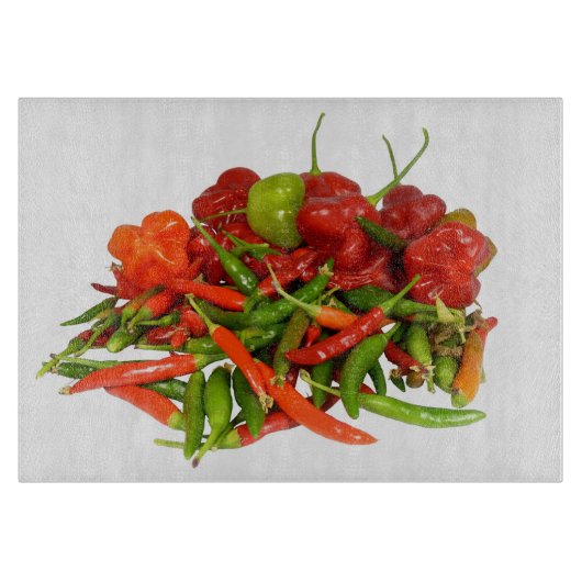 新たに選ばれた唐辛子のまな板 カッティングボード (正面)