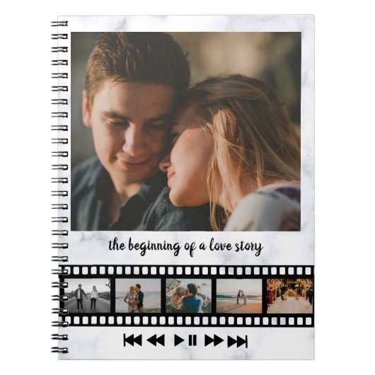 新たにN枚の感動的写真結婚を集める ノートブック (正面)