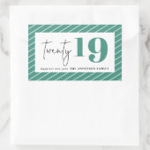 新はっきりした年20周年 長方形シール (バッグ)