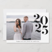 新はっきりした年 |ホリデーフォトカード シーズンカード (正面)