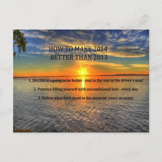 新やる気を起こさせる年解像度はがき シーズンポストカード (正面)