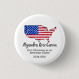 新アメリカ市民 - アメリカ地図市民の日 缶バッジ