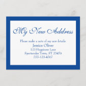 新エレガントしいアド縁どレスDark Blue & White エンクロージャーカード (正面)