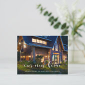 新エレガントしいホーム写真のお知らせ ポストカード (スタンド正面)