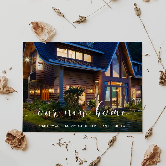 新エレガントしいホーム写真のお知らせ ポストカード