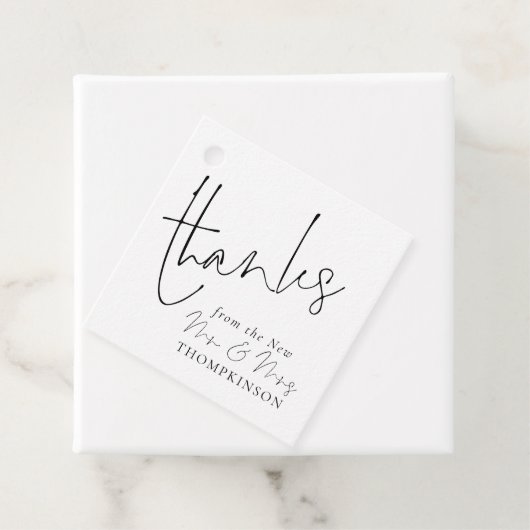 新エレガントしいミセスの結婚任意の色のスクリプト フェイバータグ (インサイチュ)