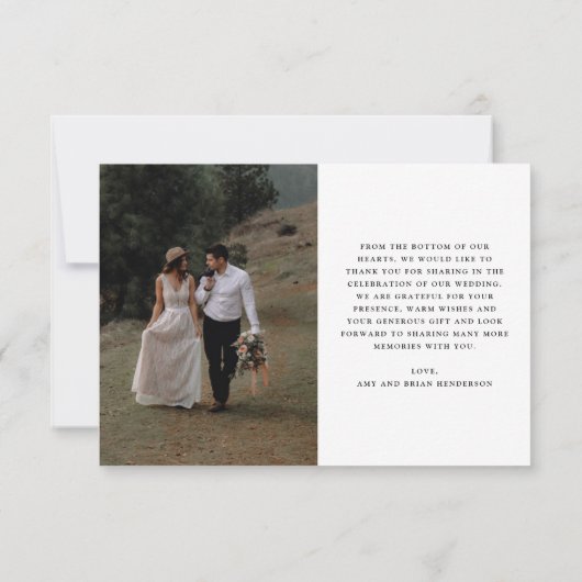 新エレガントしいミセス結婚ズ サンキューカード (裏面)