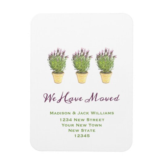 新エレガントしい住所 |お知らせ マグネット (縦)