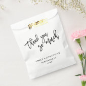 新エレガントしい名前のスクリプトありがとうござ結婚う フェイバーバッグ (封をした状態)