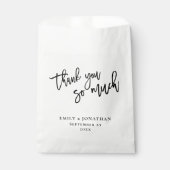 新エレガントしい名前のスクリプトありがとうござ結婚う フェイバーバッグ (正面)