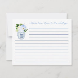 新エレガントしいMomカードのための青と白のアドバイス 招待状