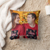 新エレガントモダン結婚初めてのクリスマス写真 クッション (ブランケット)