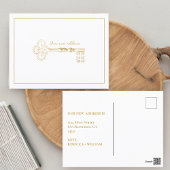 新エレガント住所ヴィンテージ鍵発表P ポストカード