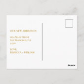 新エレガント住所ヴィンテージ鍵発表P ポストカード (裏面)